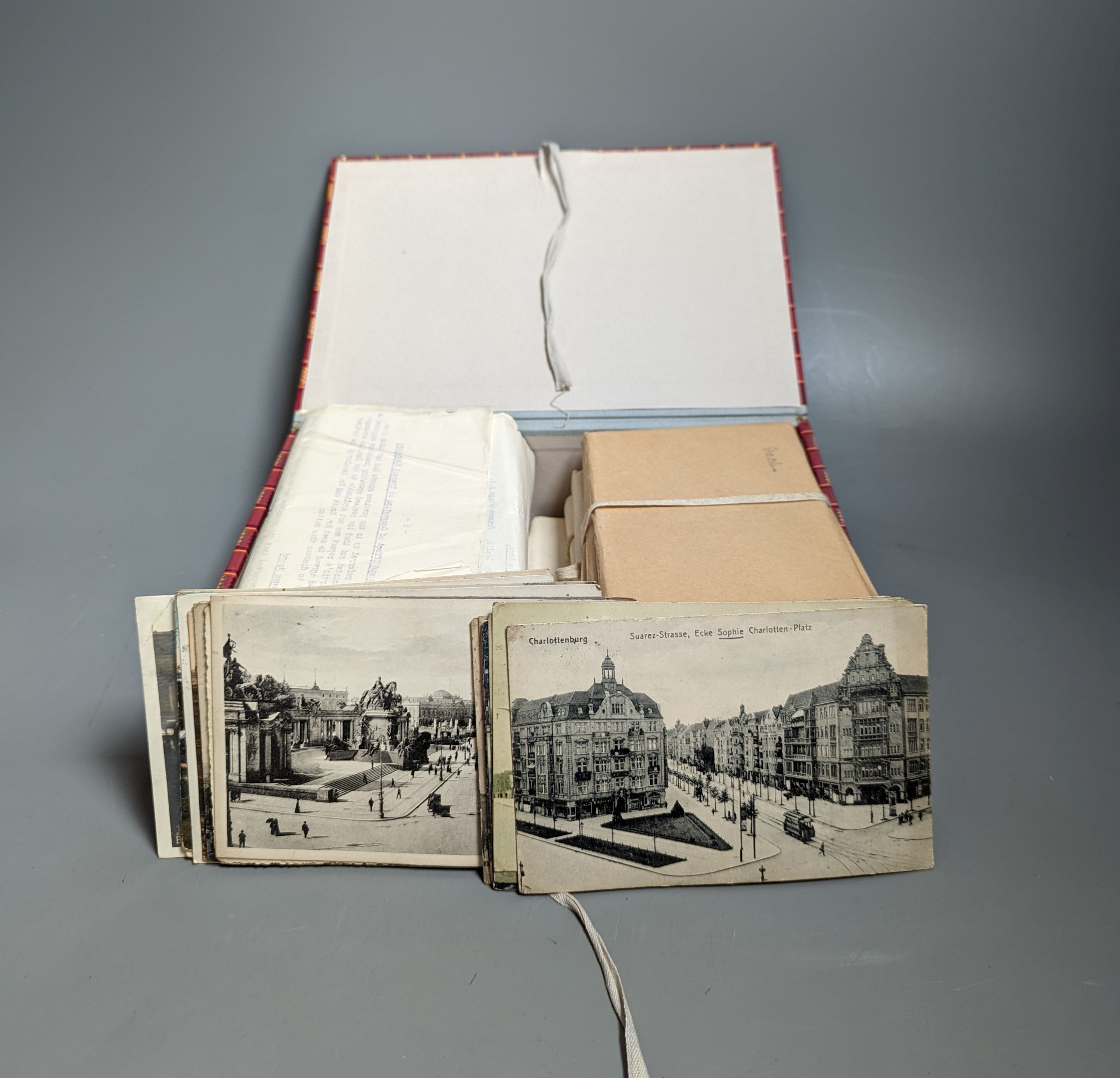 A group of various geographical postcards to include France, England, Scandinavia, Scotland